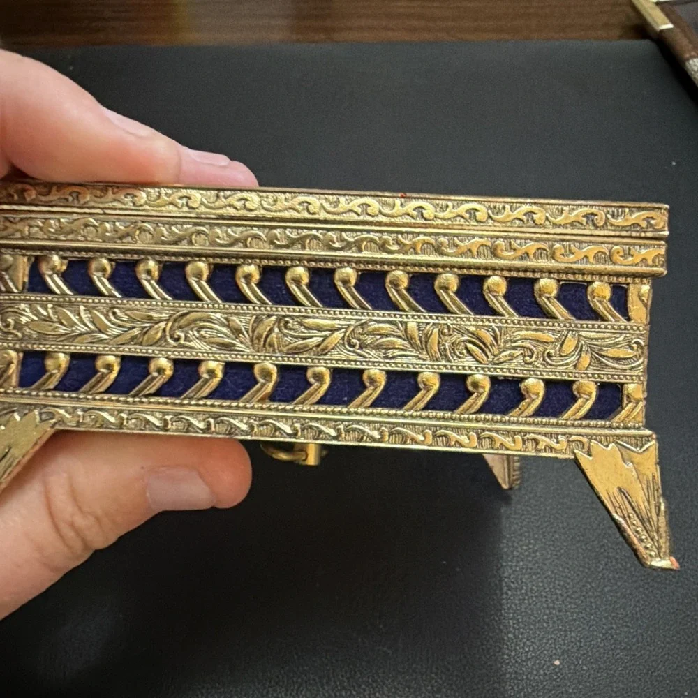 Vintage Victorian Style Sankyo Music Box Jewelry 1950s Japan 
